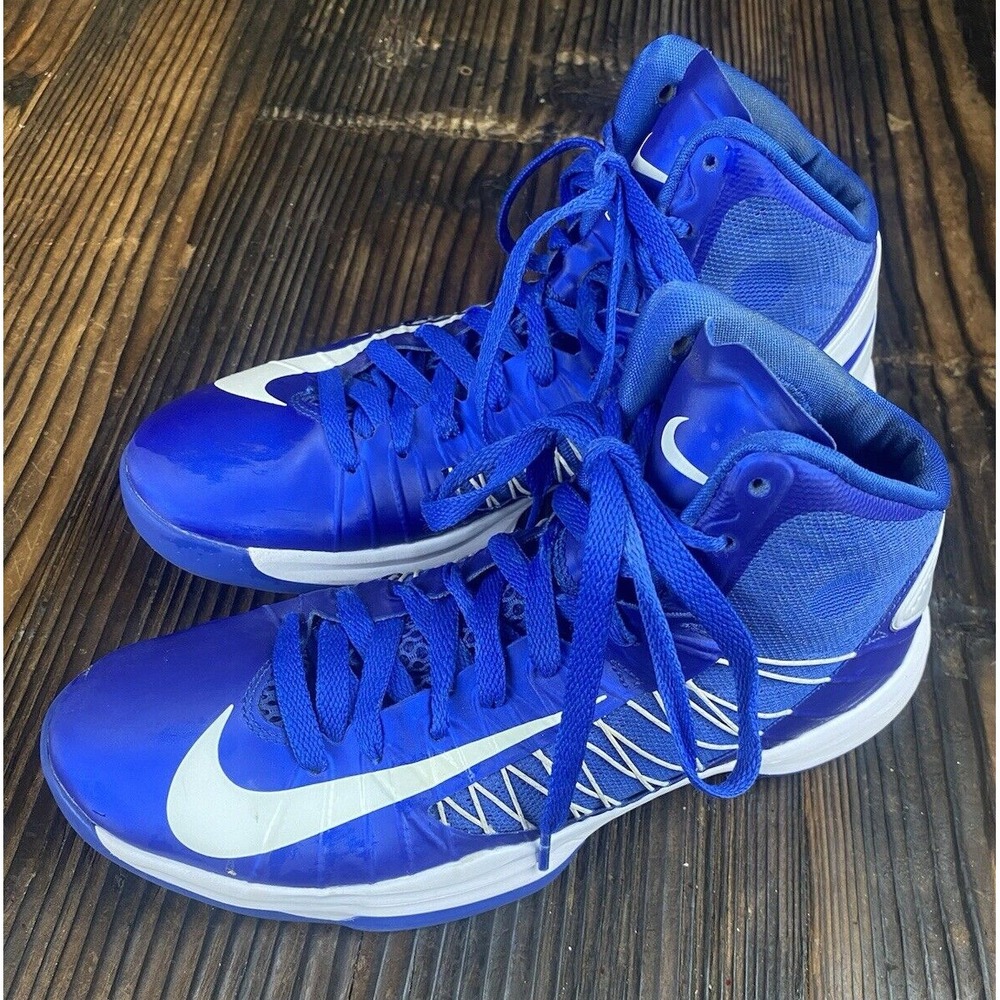 Nike Women's Hyper Dunk Blue & White High Top Sneaker Size 9.5, 524875-401